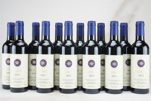 Sassicaia Tenuta San Guido 2015  - Asta L'Armonia del Tempo | Vini pregiati e da collezione - Associazione Nazionale - Case d'Asta italiane