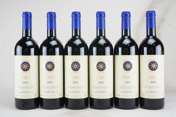 Sassicaia Tenuta San Guido 2001  - Asta L'Armonia del Tempo | Vini pregiati e da collezione - Associazione Nazionale - Case d'Asta italiane