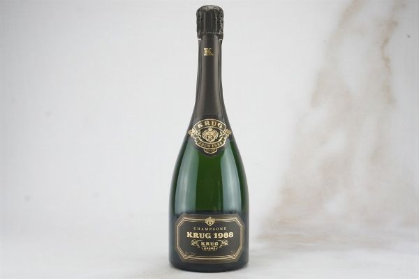 Krug 1988  - Asta L'Armonia del Tempo | Vini pregiati e da collezione - Associazione Nazionale - Case d'Asta italiane