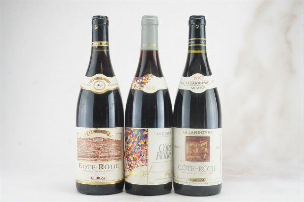 Selezione Côte-Rôtie E. Guigal 1992  - Asta L'Armonia del Tempo | Vini pregiati e da collezione - Associazione Nazionale - Case d'Asta italiane