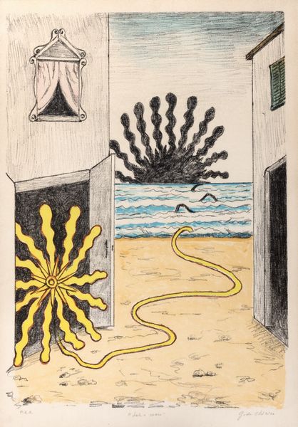 Giorgio de Chirico : Sole e mare  - Asta Grafica internazionale e multipli d'autore - Associazione Nazionale - Case d'Asta italiane