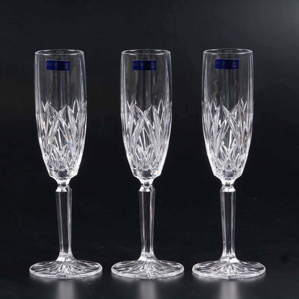 Dodici fltes Marquis<BR>Irlanda, Manifattura Waterford Crystal, seconda met del XX secolo  - Asta L'art de la table - Associazione Nazionale - Case d'Asta italiane