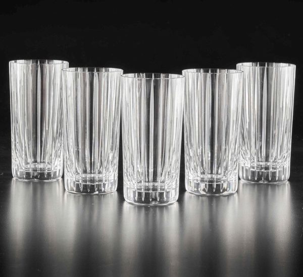 Undici bicchieri Highball Harmonie<BR>Francia, Manifattura Baccarat, verso la fine del XX secolo<BR>  - Asta L'art de la table - Associazione Nazionale - Case d'Asta italiane