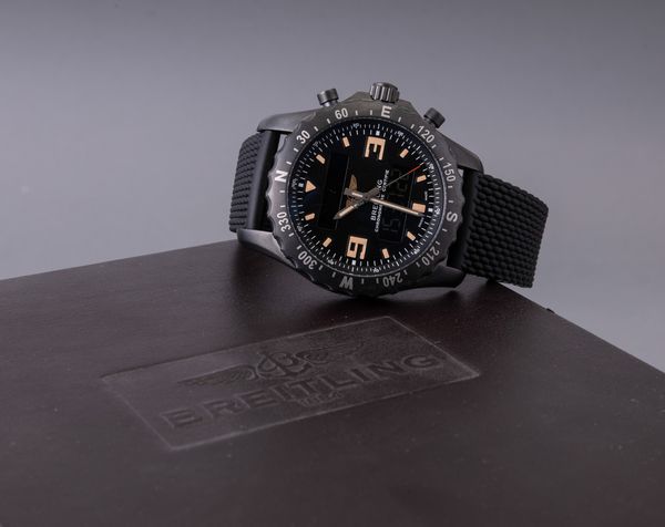 BREITLING - Chronospace Military in acciaio con trattamento PVD semi digitale con quadrante nero e a led, nuovo mai indossato  - Asta Orologio da polso e da tasca  - Associazione Nazionale - Case d'Asta italiane