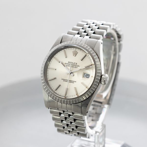 ROLEX - Datejust ref 16030 in acciaio con ghiera godronata, bracciale Jubilee, quadrante Argent con indici a bastone, movimento automatico con datario  - Asta Orologio da polso e da tasca  - Associazione Nazionale - Case d'Asta italiane