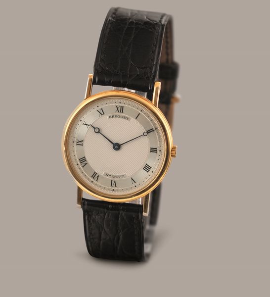 BREGUET - Classique extrapiatto ref. 3150, in oro giallo 18k, quadrante argent guilloch con numeri Romani, cassa a moneta, carica manuale.  - Asta Orologio da polso e da tasca  - Associazione Nazionale - Case d'Asta italiane