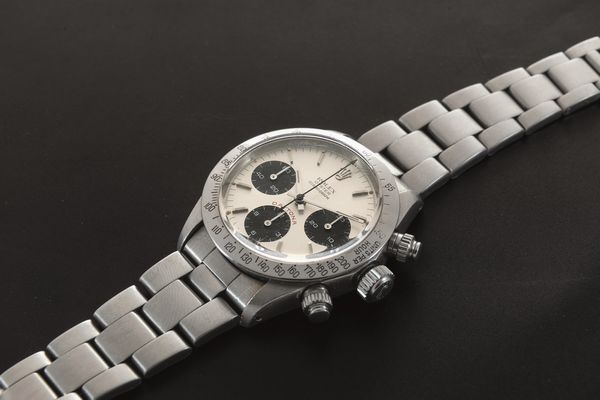 ROLEX - Cosmograph Daytona ref 6265 in acciaio cronografo tre contatori con lunetta tachimetrica, tasti a vite e quadrante Argent  - Asta Orologio da polso e da tasca  - Associazione Nazionale - Case d'Asta italiane