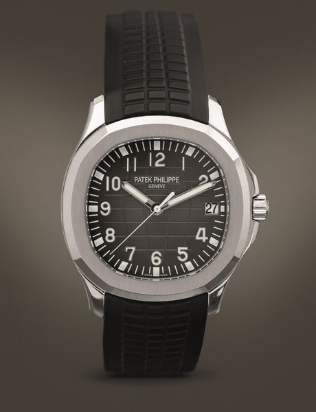 PATEK PHILIPPE - Aquanaut ref 5167, cassa in acciaio impermeabile, cinturino in gomma con deployante, quadrante nero con datario, fondello a vista accompagnato da scatola e garanzia<BR>  - Asta Orologio da polso e da tasca  - Associazione Nazionale - Case d'Asta italiane