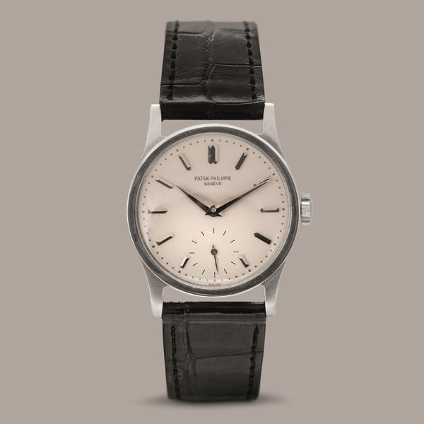 PATEK PHILIPPE - Calatrava ref. 96, cassa F. Borgel in acciaio, quadrante Argent con piccoli secondi al sei e carica manuale  - Asta Orologio da polso e da tasca  - Associazione Nazionale - Case d'Asta italiane