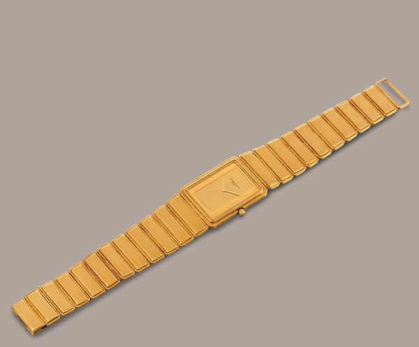 VACHERON & CONSTANTIN - Harmony in oro 18k, solo tempo di forma con quadrante dorato con movimento al quarzo  - Asta Orologio da polso e da tasca  - Associazione Nazionale - Case d'Asta italiane