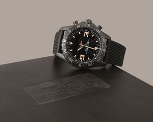 BREITLING - Chronospace Military in acciaio con trattamento PVD semi digitale con quadrante nero e a led, nuovo mai indossato  - Asta Orologio da polso e da tasca  - Associazione Nazionale - Case d'Asta italiane