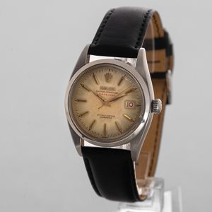 ROLEX - Datejust Scritta Rossa ref 6304 in acciaio, quadrante Argent fan con indici a daga, fondello a vite  - Asta Orologio da polso e da tasca  - Associazione Nazionale - Case d'Asta italiane