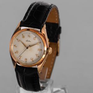 ROLEX - Eaton Century Club in oro giallo 14k solo tempo secondi centrali, quadrante bianco con lettere applicate, carica manuale  - Asta Orologio da polso e da tasca  - Associazione Nazionale - Case d'Asta italiane