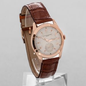 VACHERON & CONSTANTIN - ref 4600 in oro rosa 18k con quadrante Guilloch, numeri applicati con luminescenza al fosforo, carica manuale con piccoli secondi  - Asta Orologio da polso e da tasca  - Associazione Nazionale - Case d'Asta italiane