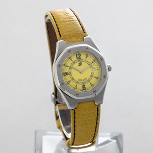 AUDEMARS PIGUET - Royal Oak Golazo Lady in acciaio, quadrante giallo personalizzato e incisione sulla carrure, movimento al quarzo  - Asta Orologio da polso e da tasca  - Associazione Nazionale - Case d'Asta italiane