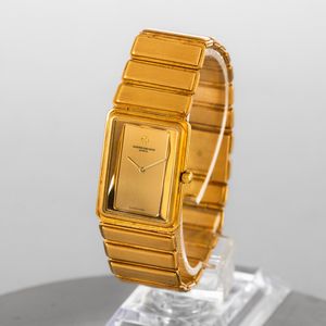 VACHERON & CONSTANTIN - Harmony in oro 18k, solo tempo di forma con quadrante dorato con movimento al quarzo  - Asta Orologio da polso e da tasca  - Associazione Nazionale - Case d'Asta italiane