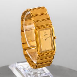 VACHERON & CONSTANTIN - Harmony in oro 18k, solo tempo di forma con quadrante dorato con movimento al quarzo  - Asta Orologio da polso e da tasca  - Associazione Nazionale - Case d'Asta italiane