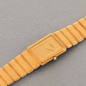 VACHERON & CONSTANTIN - Harmony in oro 18k, solo tempo di forma con quadrante dorato con movimento al quarzo  - Asta Orologio da polso e da tasca  - Associazione Nazionale - Case d'Asta italiane