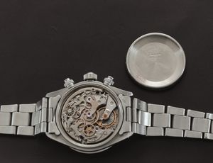 ROLEX - Cosmograph Daytona ref 6265 in acciaio cronografo tre contatori con lunetta tachimetrica, tasti a vite e quadrante Argent  - Asta Orologi da Polso e da Tasca - Associazione Nazionale - Case d'Asta italiane