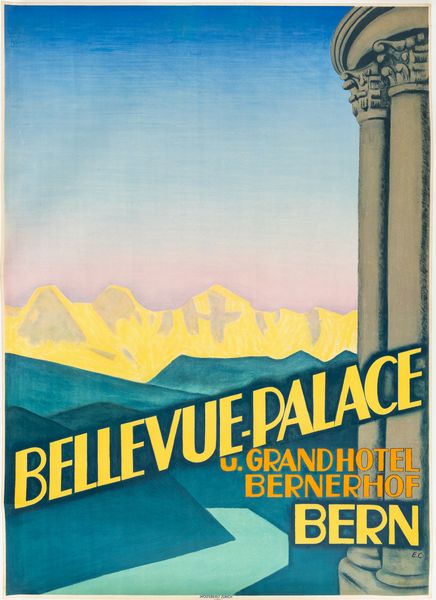 Emil Cardinaux : Bellevue Palace - Grand Hotel Bernerhof, Bern  - Asta POP Culture e Manifesti d'Epoca - Associazione Nazionale - Case d'Asta italiane