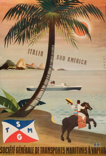 Alda Sassi : Italia Sud America - SGTM  - Asta POP Culture e Manifesti d'Epoca - Associazione Nazionale - Case d'Asta italiane