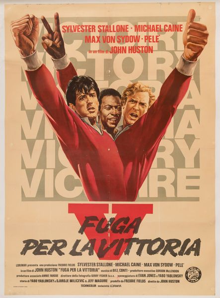 Anonimo : Fuga per la Vittoria - Silvestre Stallone - Pel  - Asta POP Culture e Manifesti d'Epoca - Associazione Nazionale - Case d'Asta italiane