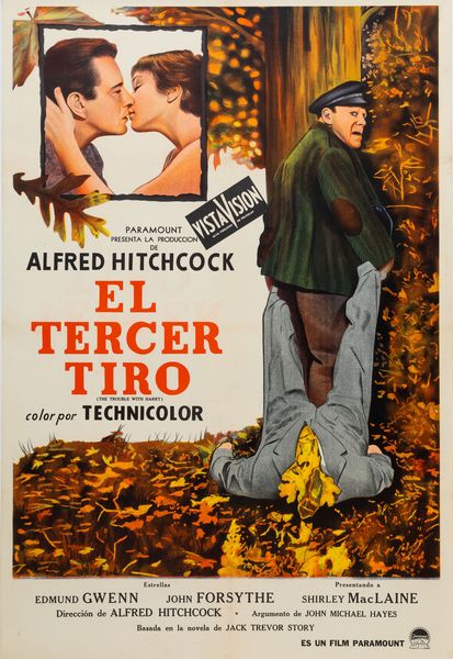 Anonimo : El Tercer Tiro - The Trouble with Harry  - Asta POP Culture e Manifesti d'Epoca - Associazione Nazionale - Case d'Asta italiane