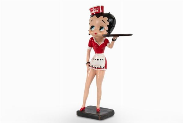 Statua Betty Boop cameriera  - Asta POP Culture e Manifesti d'Epoca - Associazione Nazionale - Case d'Asta italiane