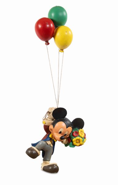 Disney : Statua Topolino con palloncini  - Asta POP Culture e Manifesti d'Epoca - Associazione Nazionale - Case d'Asta italiane