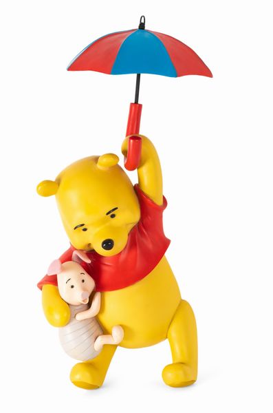 Disney: Statua Winnie The Pooh e Pimpi con ombrello  - Asta POP Culture e Manifesti d'Epoca - Associazione Nazionale - Case d'Asta italiane