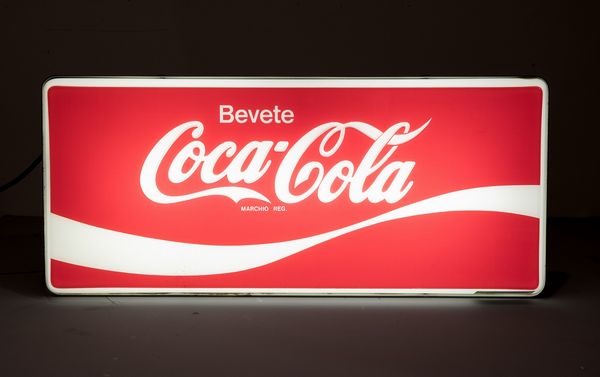 Insegna luminosa Coca-Cola  - Asta POP Culture e Manifesti d'Epoca - Associazione Nazionale - Case d'Asta italiane