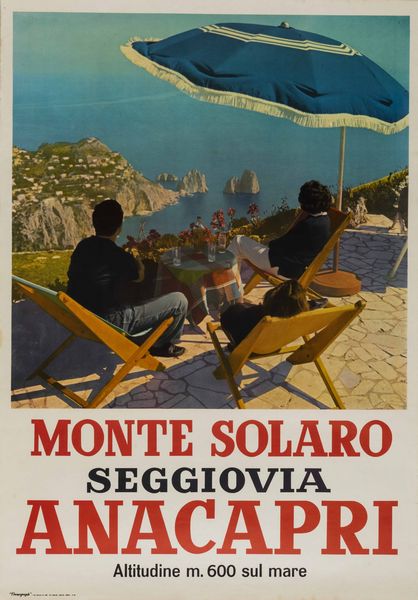 Anonimo : Monte Solaro Anacapri  - Asta POP Culture e Manifesti d'Epoca - Associazione Nazionale - Case d'Asta italiane