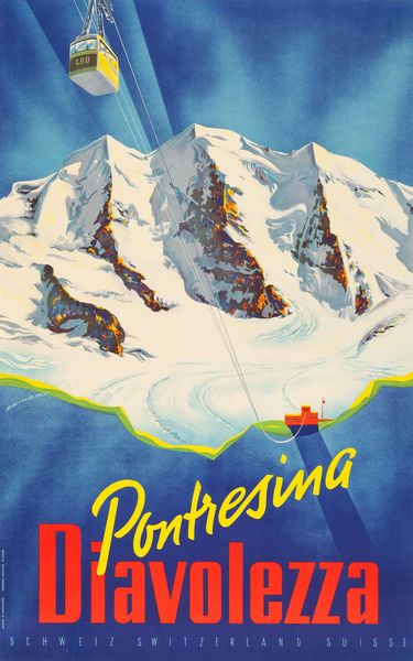 Martin Peikert : Pontresina Diavolezza  - Asta POP Culture e Manifesti d'Epoca - Associazione Nazionale - Case d'Asta italiane