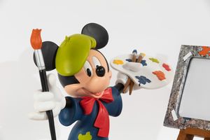 Disney: Statua Topolino pittore  - Asta POP Culture e Manifesti d'Epoca - Associazione Nazionale - Case d'Asta italiane