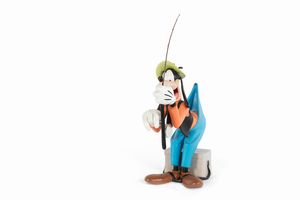 Disney: Statua Pippo pescatore  - Asta POP Culture e Manifesti d'Epoca - Associazione Nazionale - Case d'Asta italiane