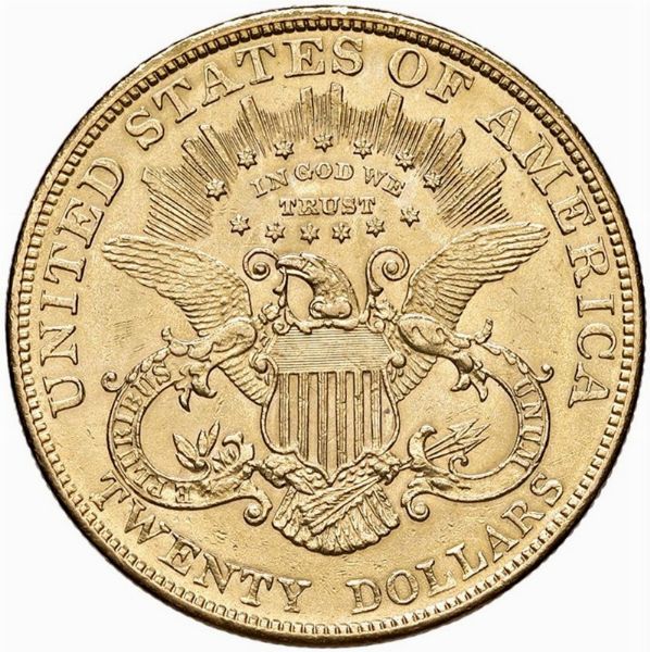 STATI UNITI. 20 DOLLARI 1904 LIBERTY  - Asta Medaglie napoleoniche, monete toscane di grande modulo. Aurea: monete e medaglie d'oro - Associazione Nazionale - Case d'Asta italiane