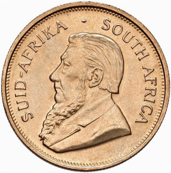 SUDAFRICA. KRUGERRAND 1974  - Asta Medaglie napoleoniche, monete toscane di grande modulo. Aurea: monete e medaglie d'oro - Associazione Nazionale - Case d'Asta italiane