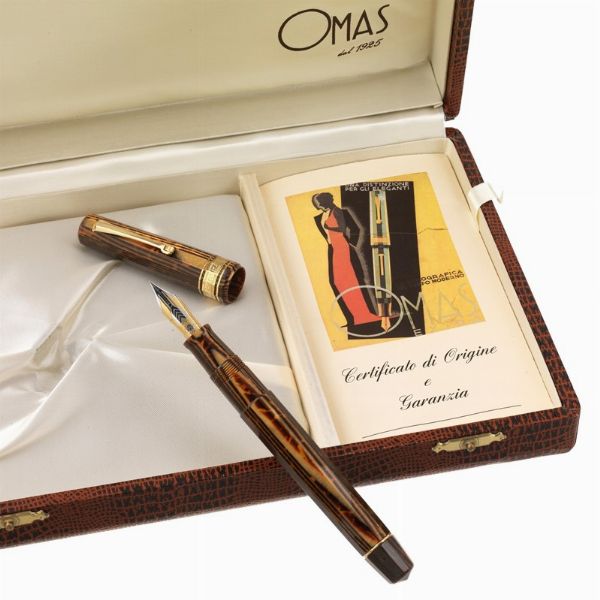 OMAS : OMAS EXTRA BROWN PENNA STILOGRAFICA ANNO 1992  - Asta Orologi e penne - Associazione Nazionale - Case d'Asta italiane