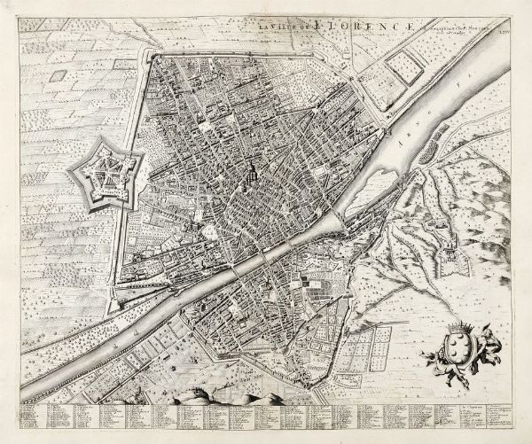 JOHANNES BLAEU : La Ville de Florence.  - Asta Arte antica, moderna e contemporanea - Associazione Nazionale - Case d'Asta italiane