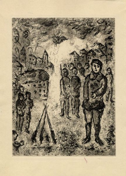 Marc Chagall : Le campement.  - Asta Arte antica, moderna e contemporanea - Associazione Nazionale - Case d'Asta italiane