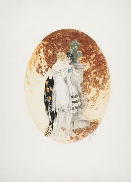 LOUIS ICART : Look.  - Asta Arte antica, moderna e contemporanea - Associazione Nazionale - Case d'Asta italiane