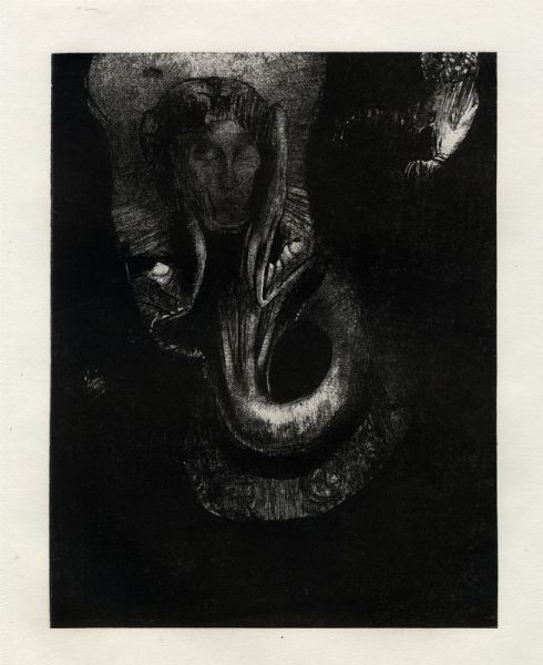 ODILON REDON : Oanns: Moi, la premire conscience du chaos, j'ai surgi de l'abme pour durcir la matire, pour rgle.  - Asta Arte antica, moderna e contemporanea - Associazione Nazionale - Case d'Asta italiane