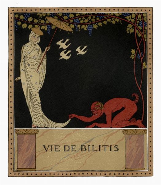 GEORGE BARBIER : Lotto composto di 27 illustrazioni, vignette e copertine da Les chansons de Bilitis di Lous Pierre.  - Asta Arte antica, moderna e contemporanea - Associazione Nazionale - Case d'Asta italiane