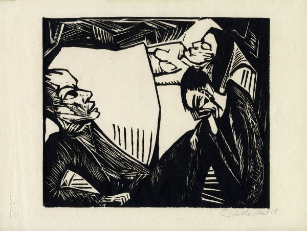 ERICH HECKEL : Die tote.  - Asta Arte antica, moderna e contemporanea - Associazione Nazionale - Case d'Asta italiane