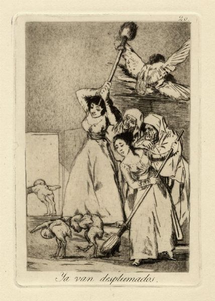 FRANCISCO GOYA Y LUCIENTES : Ya van desplumados.  - Asta Arte antica, moderna e contemporanea - Associazione Nazionale - Case d'Asta italiane