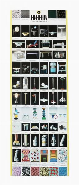 ETTORE SOTTSASS : Lotto composto di 2 cataloghi di documentazione di Memphis Furniture Milano.  - Asta Arte antica, moderna e contemporanea - Associazione Nazionale - Case d'Asta italiane