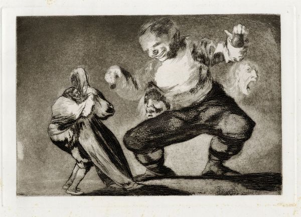 FRANCISCO GOYA Y LUCIENTES : Tras el vicio viene el fornicio (Bobalicn ).  - Asta Arte antica, moderna e contemporanea - Associazione Nazionale - Case d'Asta italiane