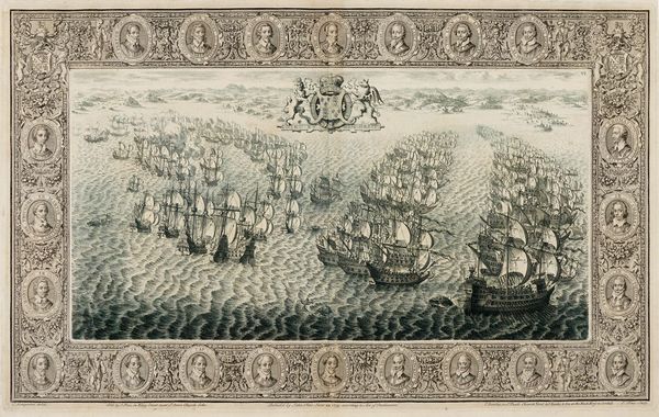 JOHN PINE : Battaglia navale tra la flotta inglese e l'armada spagnola.  - Asta Arte antica, moderna e contemporanea - Associazione Nazionale - Case d'Asta italiane