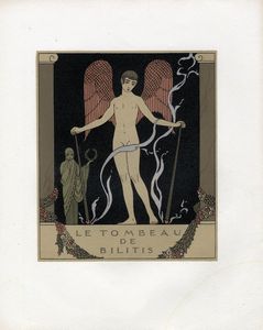 GEORGE BARBIER : Lotto composto di 27 illustrazioni, vignette e copertine da Les chansons de Bilitis di Lous Pierre.  - Asta Arte antica, moderna e contemporanea - Associazione Nazionale - Case d'Asta italiane