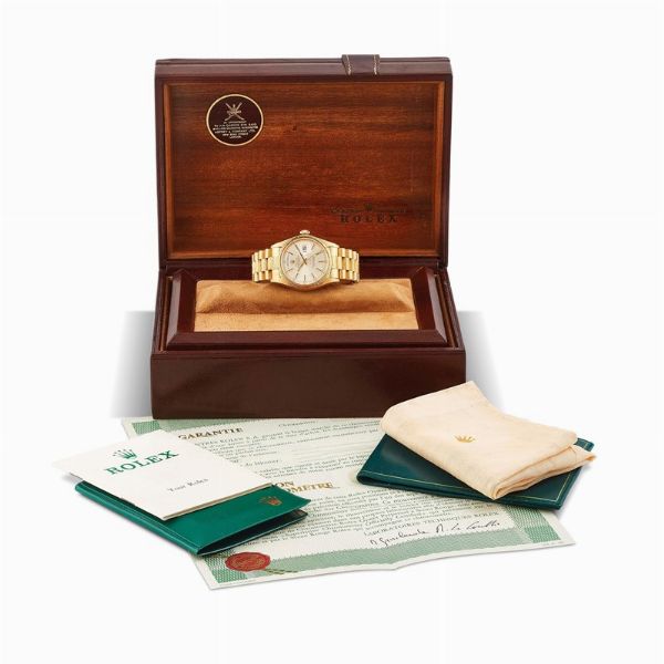 ROLEX : ROLEX DAY-DATE QABOOS BIN SAID AL SAID REF. 1807 N. 36917XX ANNO 1974  - Asta Orologi da polso e da tasca  - Associazione Nazionale - Case d'Asta italiane